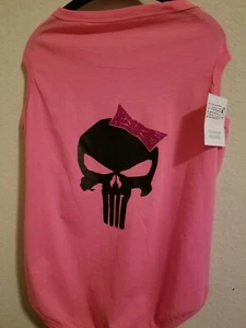 Clearance Sale Hot Pink Girl Skully Dog Tank - Size 3 X-Large - Picture 1 of 3