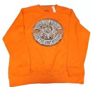 Bone Collector Sweatshirt Gr. XL Herren Crew Fleece Orange - Bild 1 von 3