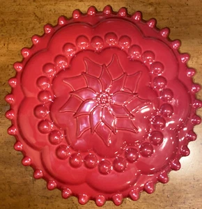 Christmas Southern Living New In Box Holiday Poinsettia Red Cake Mold New - Picture 1 of 4