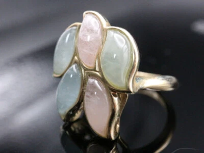 GOLDJUNGE69 * SOGNI D`ORO EDELSTEIN RING (16) MULTI BERYLL FANTASIE 375er GELBGO - Bild 1 von 4