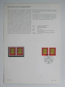 Deutsche Bundespost Ministerkarte 1973 Din A 4 Mi.Nr. 770 von Gandersheim   - Picture 1 of 1