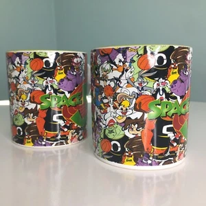 Nuevo Juego de tazas de café de cerámica grande Space Jam Tune Squad de 14 oz Warner Brothers - Imagen 1 de 12