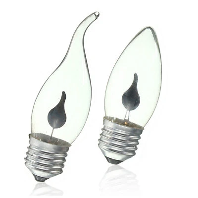 E27 E14 3W 220V FLICKER Fire Flame Candle Light Bulb Atmosphere Xmas Decor Lamp - Image 1 of 4