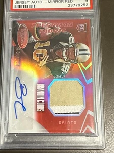 Brandin Cooks #209 2014 certificado espejo parche rojo automático RC/249 PSA 9 Saints RPA - Imagen 1 de 3