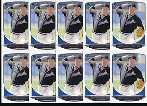 NOAH SYNDERGAARD 2013 Bowman Draft RC TP22 10 Card LOT Mets (BuyMVP) - Picture 1 of 1