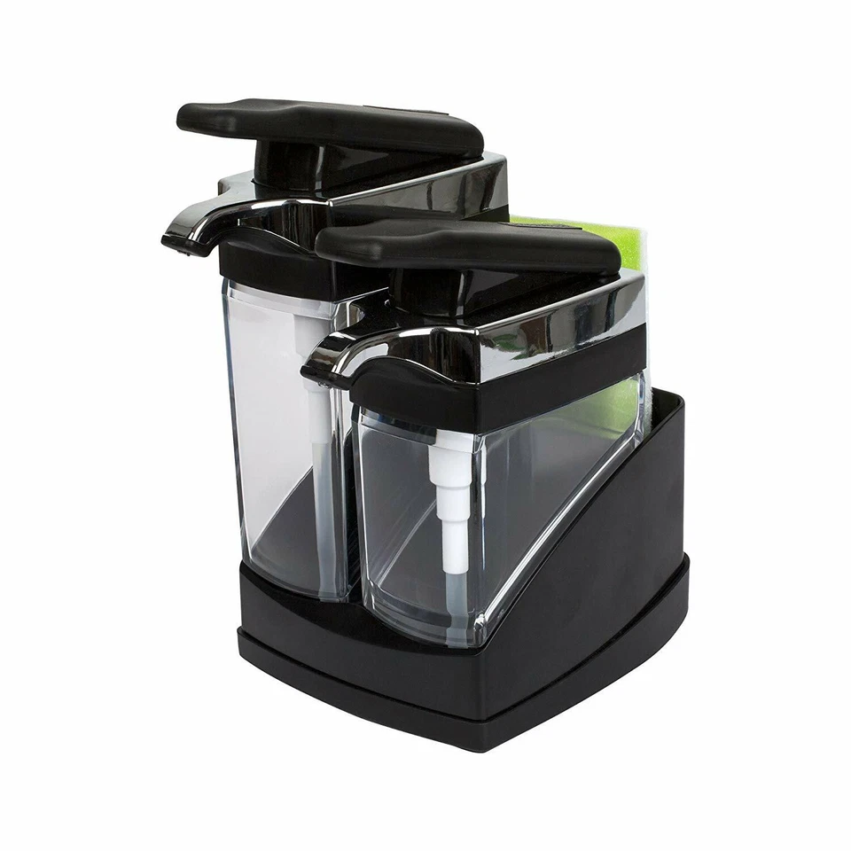 Casabella Sink Sider Duo With Sponge Chrome Plating Black