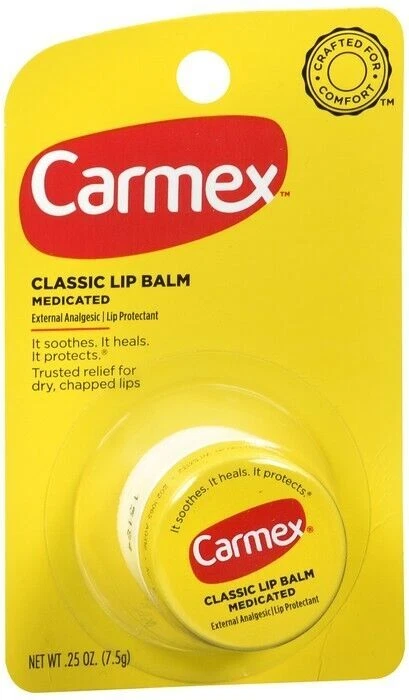 Bálsamo labial clásico medicado Carmex 0,25 oz cada paquete de 12 Foto 1 de 1