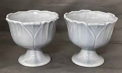 William Sonoma - Conjunto de 2 tigelas de sobremesa com pés de sorvete - Imagem 1 de 4