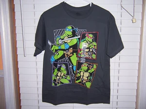 NWT Teenage Mutant Ninja Turtles Squares TMNT Shirt Boy's Size Large - Picture 1 of 4