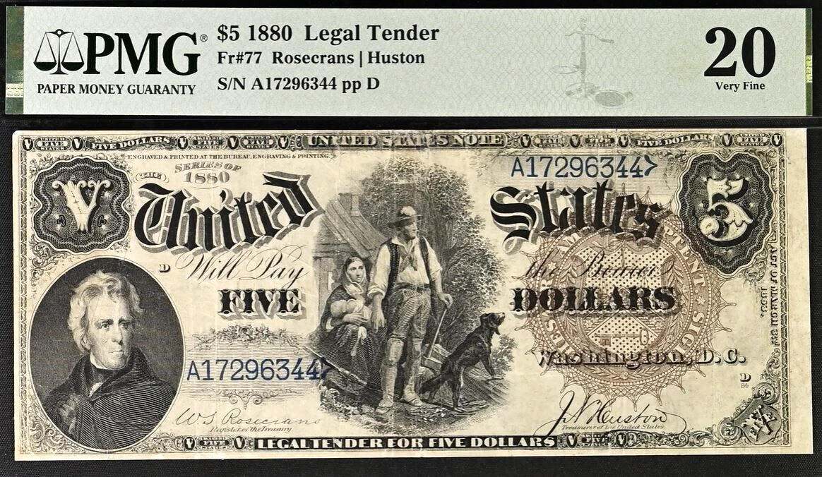 $5 1880 Year United States Large Size Notes for sale | eBay