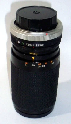 Super Coated Japan 538 PZ F/3.9 75-150 mm 58 mm Zoom Lens No. 055203 Canon - Image 1 of 4