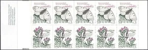 Sweden 1987 Butterfly/Insects/Flowers/Plants/Nature/Cattle 10v bklt (b6820t) - Picture 1 of 2