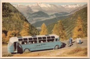 Postal publicitaria de autobús vintage de ESTOCOLMO, Suecia "Linjebuss International AB" - Imagen 1 de 2