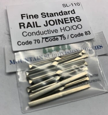 Peco SL-110 HO код 83 металлические соединители рельсов 24 шт | предложение $5 - Изображение 1 из 3