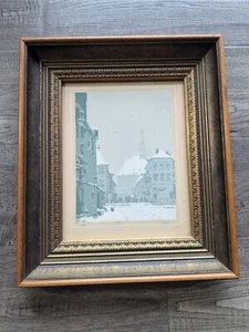 Vintage 1930 by DOLL or DORR Artist Signed Serigraph Graphic Print w/ Nice Frame - Picture 1 of 8