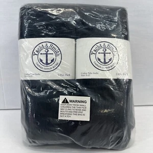 Yacht & Smith Black Socks  4 Packs Of 3 Each New size 9-15 - Picture 1 of 5