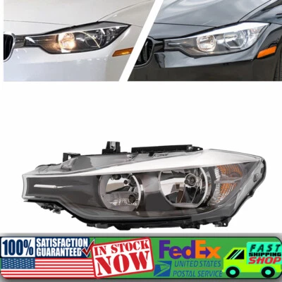 Left Driver Side Halogen Headlight For 2012-2014 2015 BMW 320i 328i Sedan Wagon - Image 1 of 4