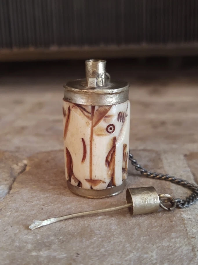 复古原创骨釉古董中国鼻烟壶| eBay