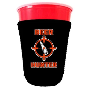 Copa de fiesta plegable cazador de cerveza neopreno coolie; caza, ciervos, mira, pistola - Imagen 1 de 5