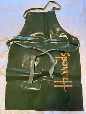Delantal babero Harrods vinilo PVC verde adulto Foto 1 de 4