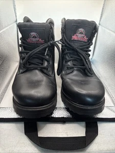BRAHMA Black BOOTS SHOES MEN'S SIZE 7 WIDE - Picture 1 of 13