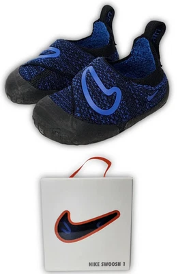 Nike Swoosh 1 TD College Azul Marino Juego Real Bebé/Niño Pequeño Cuna Zapatos Talla 5C Foto 1 de 4