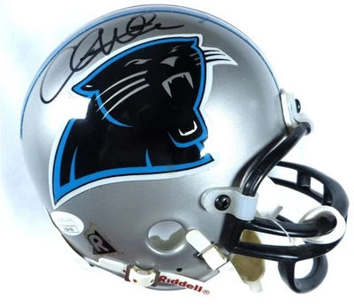 Minicasco Ridell firmado por Chris Weinke autografiado Panthers JSA AS84169 Foto 1 de 3