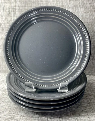 Dansk Craft Colors Stone Charcoal Gray Salad Plates Malaysia Excellent 5 - Image 1 of 4