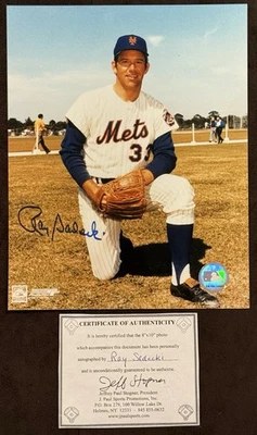 Ray Sadecki SIGNED AUTOGRAPHED 8x10 Photo New York Mets Legend COA - Image 1 of 2