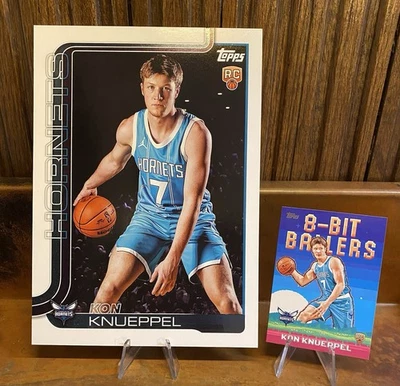 2025-26 Topps Basketball KON KNUEPPEL #OTC-13 OVERSIZED Variation & 8-Bit Rookie - Image 1 of 2