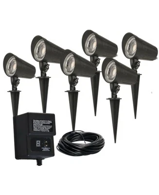 6-Pack Harbor Breeze 5-Watt Low Voltage LED Spot Light Kit w/Transformer & Cable - Image 1 of 4