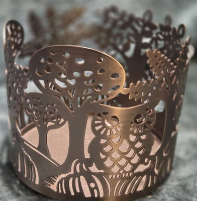 Candelabro Bath & Body Works madera caprichosa 3 mechas acabado tono bronce Foto 1 de 4