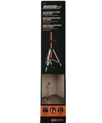 Johnson 40-6302 Adjustable Laser Mounting 11' Laser Pole With Tripod NEW - Image 1 of 4