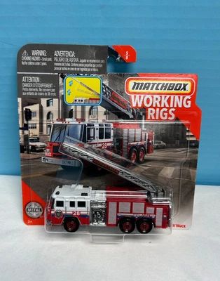 Matchbox Working Rigs Pierce Quantum Aerial Ladder Fire Truck - Image 1 of 4