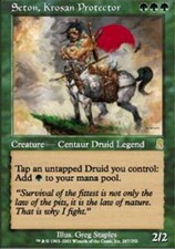 Seton, Krosan Protector - Odyssey - LP, English MTG Magic FLAT RATE SHIP