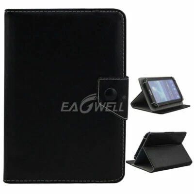 For 10"~10.1" Tablet Universal PU Leather Flip Stand Case Folding Folio Cover - Image 1 of 4