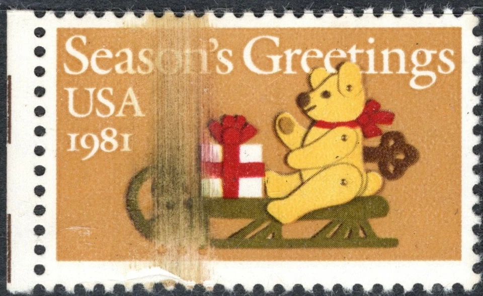 1940 20 Cent Christmas Nice Smear from Defective Wiper Blade. - Image 1 of 1