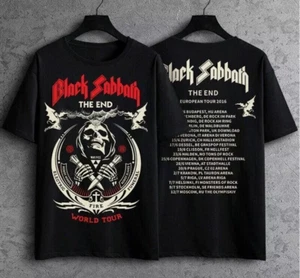 HOT! 2 sides Black Sabbath The End World Tour T-Shirt S-5XL FL0265 - Picture 1 of 4