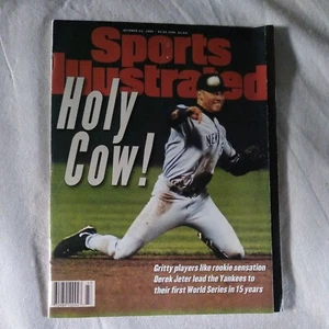 21 de octubre de 1996 Derek Jeter Sports Illustrated primera portada quiosco sin dirección - Imagen 1 de 10