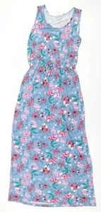 Avenue Womens Blue Viscose Blend Maxi Size 8 Boat Neck Size 8/10 - Picture 1 of 12