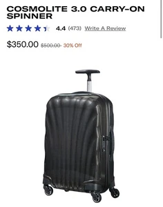 NEU!!! Samsonite Black Label Cosmolite 3.0 Handgepäck schwarz, 10 Jahre Garantie - Bild 1 von 3