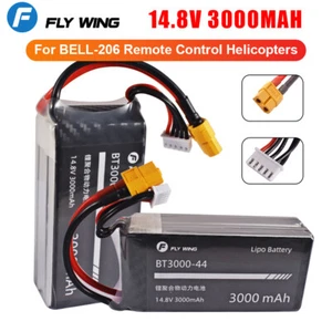 Batterie Lipo Fly Wing 14,8 V 3000 mAh 4S pour hélicoptères RC UH-1 V4 / Bell-206 V3 - Photo 1 sur 4