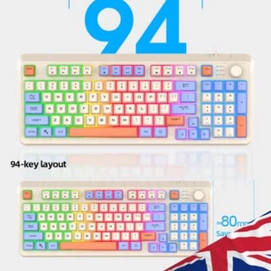 Luminous Keyboard Wired Keypad K82 Gaming Keyboard 94 Keys for PC Tablet Desktop - Picture 1 of 7