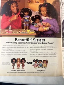 Anuncio impreso vintage Tyco Kenia y Kiana Beautiful Sisters 1994 - Imagen 1 de 9