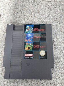 Nintendo NES Spiel MARIO BROS, TETRIS, WORLD CUP