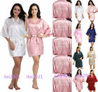 NEW Satin Silk Personalized Wedding Robe Bridesmaid Bride Mother Dressing Gowns