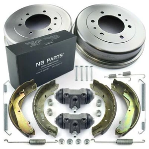 Tambores de freno + cilindro de freno de rueda + zapatas de freno traseras para Nissan Terrano II R20 - Imagen 1 de 2