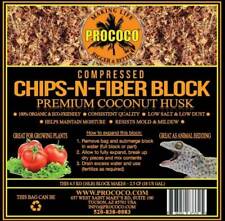 Prococo CHIPS N FIBER | 4 PACK Coco Husk | Organic Coir - Reptile Plants soil