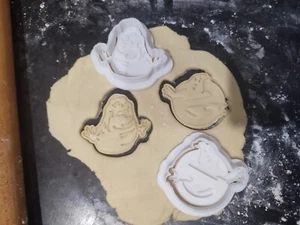 Ghostbuster Logo & Slimer Cookie Cutter /Biscuit/Fondant Cutter / Play Doh - Imagen 1 de 4