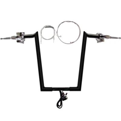 Manillar enganchado CKit 2014-2016 1/4" negro 16" Harley-Davidson Road King con ABS Foto 1 de 4